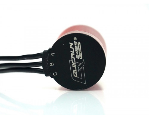 Бесколлекторный мотор Hobbywing QUICRUN-2435SL-4500KV-RED-G3-SE (4500KV, 2,3/10мм, 1/18, 1/16)