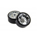 Колеса в сборе с хромированными дисками для дрифт Himoto E18DT, E18DTL