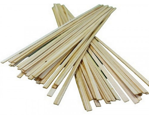 Деревянные рейки 1х4 мм, длина 300 мм, сосна, 50 шт