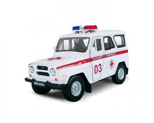 Машина Autotime UAZ 31514 скорая  помощь 1:36