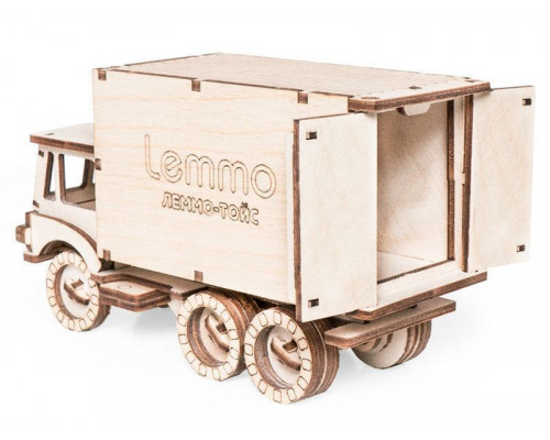 Деревянный конструктор Lemmo Грузовик ЧИП, 59 деталей