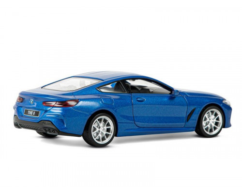 Машина АВТОПАНОРАМА BMW M850i Coupé, 1/35, синий, двери, свет, звук, инерция в/к 18*9*13,5 см