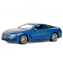 Машина "АВТОПАНОРАМА" BMW M850i Coupé, 1/35, синий, двери, свет, звук, инерция в/к 18*9*13,5 см