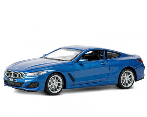 Машина АВТОПАНОРАМА BMW M850i Coupé, 1/35, синий, двери, свет, звук, инерция в/к 18*9*13,5 см