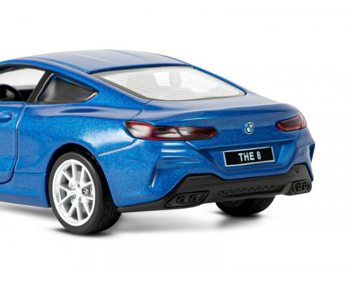 Машина АВТОПАНОРАМА BMW M850i Coupé, 1/35, синий, двери, свет, звук, инерция в/к 18*9*13,5 см
