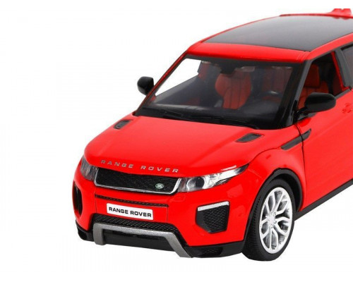 Машина АВТОПАНОРАМА Land Rover Range Rover Evoque HSE, красный, 1/32, в/к 17,5*12,5*6,5 см