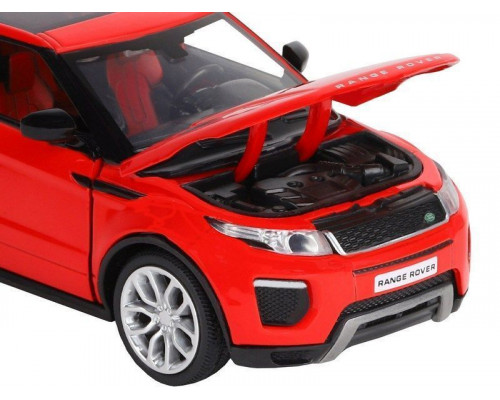 Машина АВТОПАНОРАМА Land Rover Range Rover Evoque HSE, красный, 1/32, в/к 17,5*12,5*6,5 см