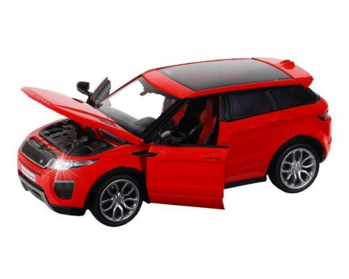 Машина АВТОПАНОРАМА Land Rover Range Rover Evoque HSE, красный, 1/32, в/к 17,5*12,5*6,5 см