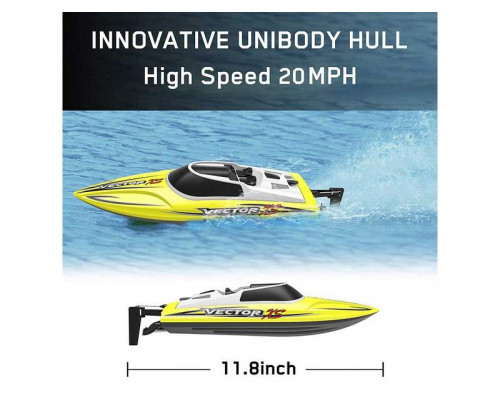 Радиоуправляемый катер Volantex RC Vector XS желтый 2.4G RTR