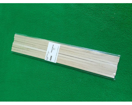 Деревянные рейки 5х6 мм, длина 300 мм, липа, 8 шт