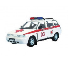 Машина Autotime "LADA 111" скорая помощь 1:36