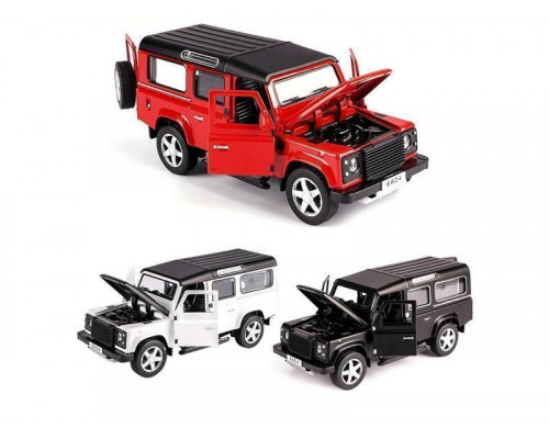 Машина Land Rover Defender 6604 1/32 свет, звук, в асс. инерция (1/12шт.), б/к, 15 см