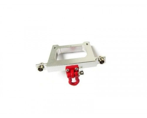 Бампер задний металлический WPL с красной сцепной проушиной для B14,B24,B16,B36