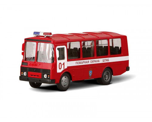 Машина Autotime ПАЗ-32053 пожарная охрана 1:43