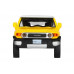 Машина АВТОПАНОРАМА Toyota FJ Cruiser,желтый, 1/32, свет, звук, инерция, в/к 17,5*13,5*9 см