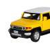 Машина АВТОПАНОРАМА Toyota FJ Cruiser,желтый, 1/32, свет, звук, инерция, в/к 17,5*13,5*9 см