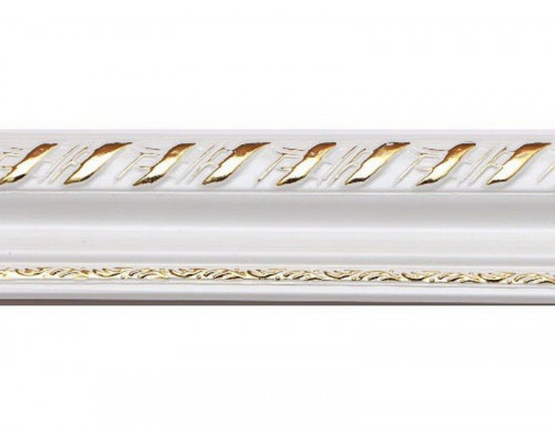 ДЕРЕВЯННАЯ  РАМКА ДЛЯ КАРТИН 40х50 (белая с золотом)