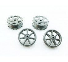 Набор запасных частей для танков Heng Long Punzer IV, PzKpfw.IV ведущие звездочки, ленивцы