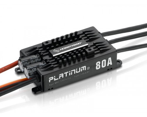 Бесколлекторный регулятор Hobbywing Platinum 80A-V4 (80A-100A, Aircraft, Heli)