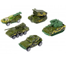 Набор металлических машинок AUTODRIVE Военная техника 5шт. в/к 29*9,5*4см.