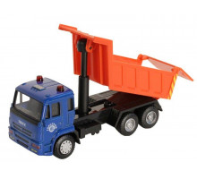 Машина "АВТОПАНОРАМА" "Самосвал", синий, 1/54, инерция, в/к 16,5*6,4*9 см