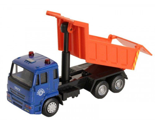 Машина АВТОПАНОРАМА Самосвал, синий, 1/54, инерция, в/к 16,5*6,4*9 см