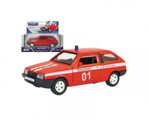 Машина Autotime LADA 2108 пожарная охрана 1:36