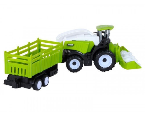 Комбайн AUTODRIVE инерционный, с прицепом, в/к 26*6,5*8,8 см