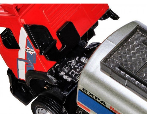 Машина АВТОПАНОРАМА Volvo бензовоз, красный, 1/50, свет, звук, в/к 28*14*10 см