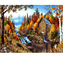 Картина по номерам 40х50 Течение времени (28 цветов)