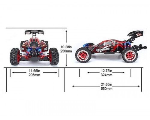 Радиоуправляемая багги Remo Hobby Scorpion Brushless (красная) 4WD 2.4G 1/8 RTR
