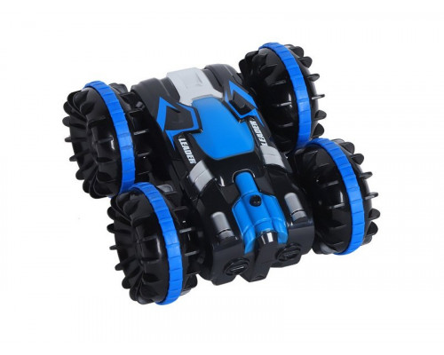 Радиоуправляемый перевертыш-амфибия AUTODRIVE, синий, 4WD, 2.4GHz, переворот, разворот на 360