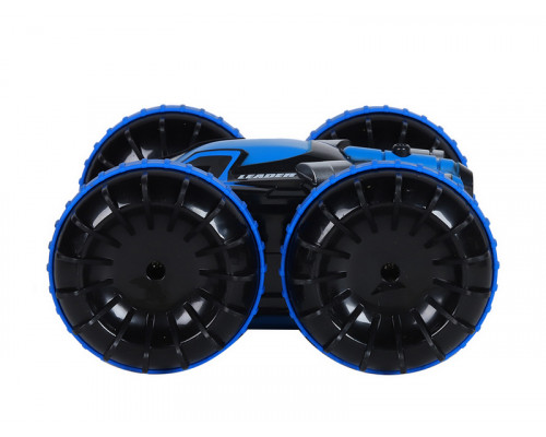 Радиоуправляемый перевертыш-амфибия AUTODRIVE, синий, 4WD, 2.4GHz, переворот, разворот на 360