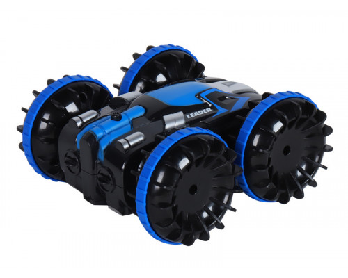 Радиоуправляемый перевертыш-амфибия AUTODRIVE, синий, 4WD, 2.4GHz, переворот, разворот на 360