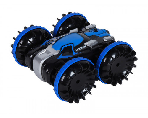 Радиоуправляемый перевертыш-амфибия AUTODRIVE, синий, 4WD, 2.4GHz, переворот, разворот на 360