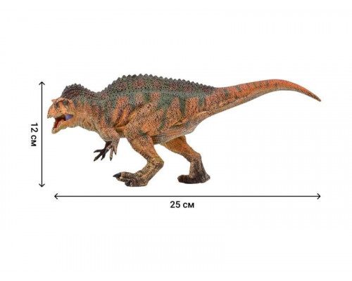 Игрушка динозавр MASAI MARA MM206-013 серии Мир динозавров Акрокантозавр, фигурка длиной 25 см