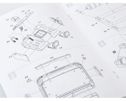 Сборная модель AVD ГПИ-72 шнековый снегоболотоход, 1/43