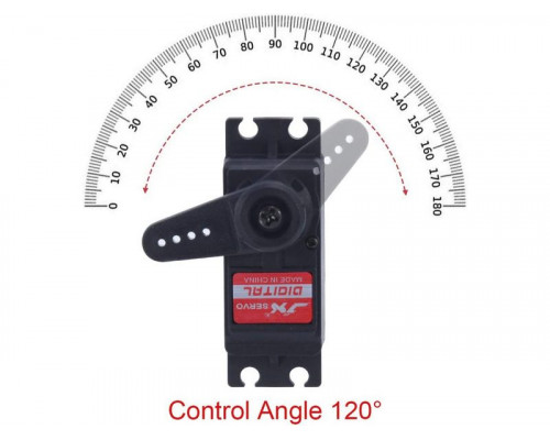 Сервомашинка цифровая JX Servo BLS6034HV (60г/33.7/0.11/7.4V) бесколлекторная, Ecoboost
