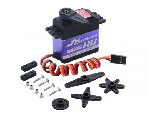 Сервомашинка цифровая JX Servo BLS6034HV (60г/33.7/0.11/7.4V) бесколлекторная, Ecoboost