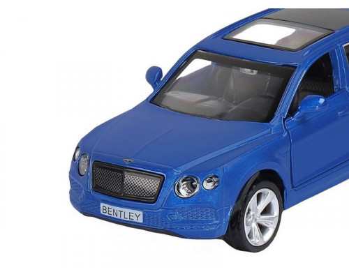 Машина АВТОПАНОРАМА BENTLEY BENTAYGA, синий, 1/45, инерция, в/к 17,5*12,5*6,5 см