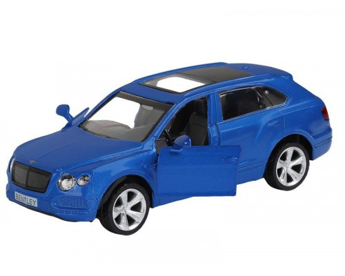 Машина АВТОПАНОРАМА BENTLEY BENTAYGA, синий, 1/45, инерция, в/к 17,5*12,5*6,5 см