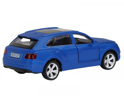 Машина АВТОПАНОРАМА BENTLEY BENTAYGA, синий, 1/45, инерция, в/к 17,5*12,5*6,5 см