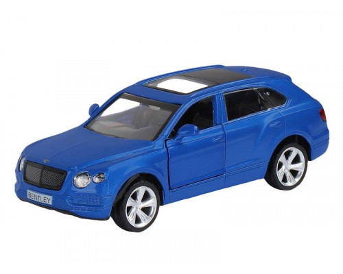 Машина АВТОПАНОРАМА BENTLEY BENTAYGA, синий, 1/45, инерция, в/к 17,5*12,5*6,5 см