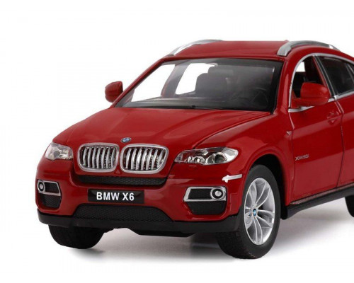 Машина АВТОПАНОРАМА BMW X6, бордовый, 1/26, в/к 24,5*12,5*10,5 см