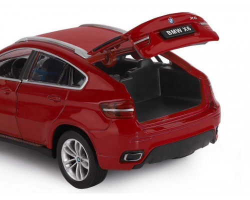 Машина АВТОПАНОРАМА BMW X6, бордовый, 1/26, в/к 24,5*12,5*10,5 см