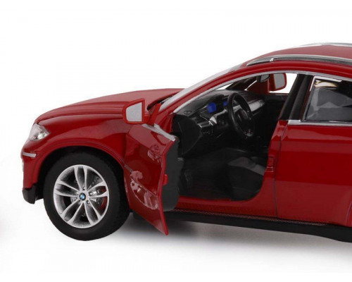 Машина АВТОПАНОРАМА BMW X6, бордовый, 1/26, в/к 24,5*12,5*10,5 см