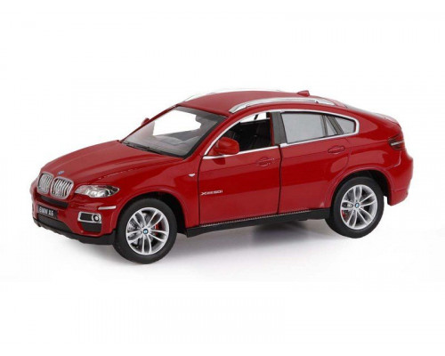 Машина АВТОПАНОРАМА BMW X6, бордовый, 1/26, в/к 24,5*12,5*10,5 см