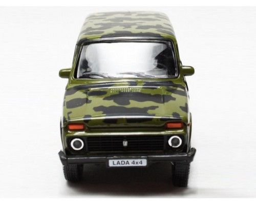 Машина Autotime LADA 4x4 армейская 1:36