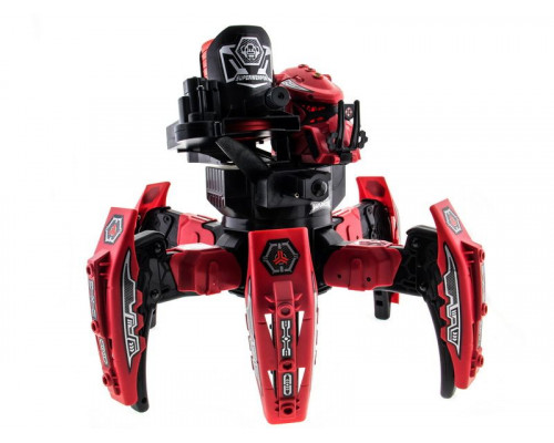 Р/У боевой робот-паук Space Warrior, лазер, диски, красный, Ni-Mh и З/У, 2.4G