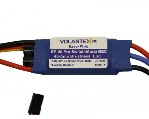 Регулятор скорости бесколлекторный 40A-XT60 для самолета Volantex RC ASCENT